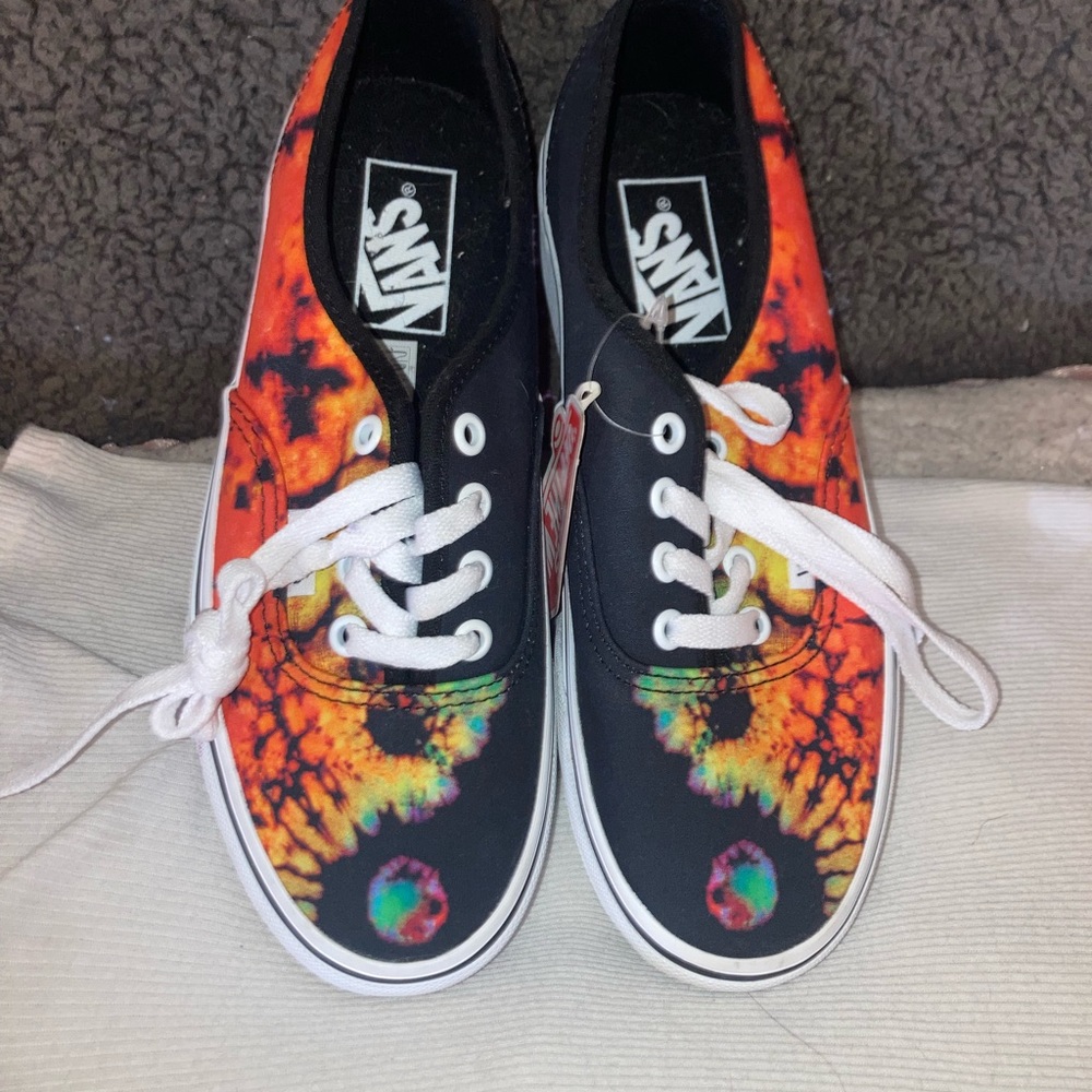 platform tie dye Vans shoes sneakers size US men 5.0 US Woman 6.5